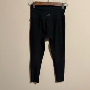 Beyond Yoga Spacedye Cropped Legging Black Grey High Waisted- Size Small